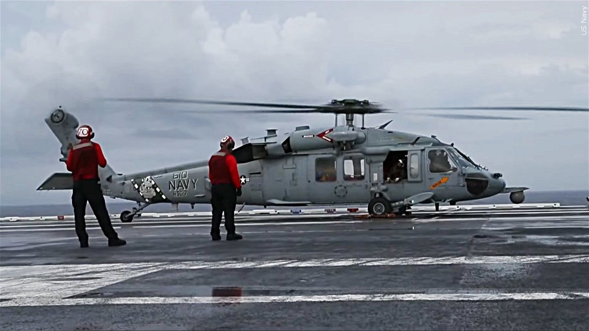 Rescue efforts underway after a U.S. Navy helicopter with the USS Abraham Lincoln crashed off the coast of San Diego, Photo Date: Aug 31, 2021