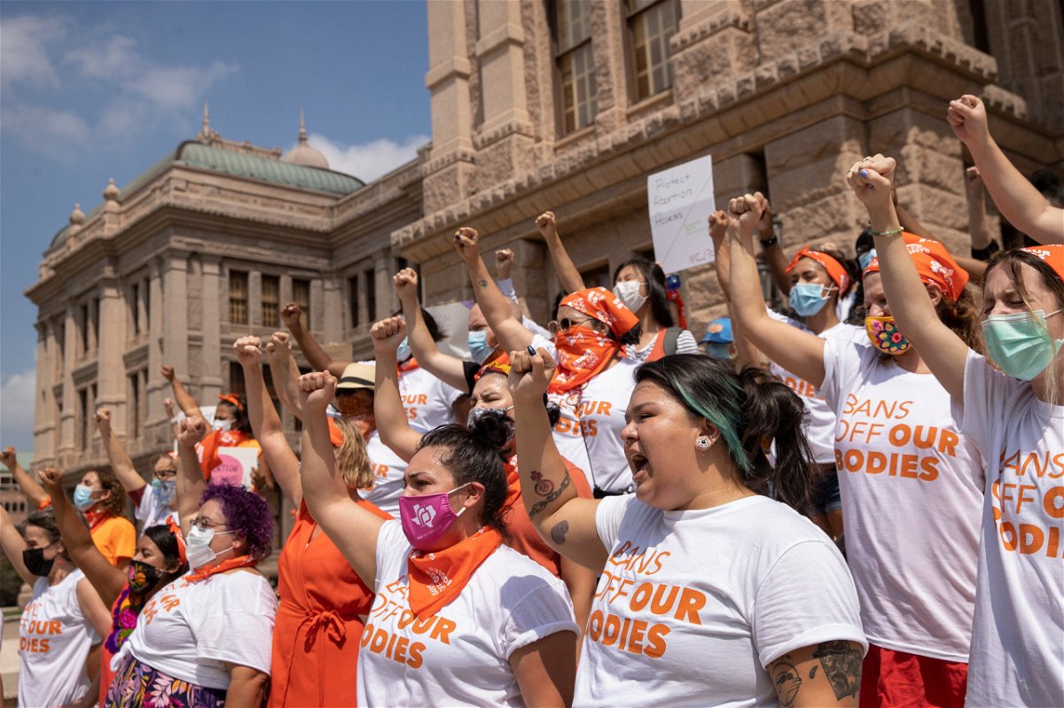 <i>Jay Janner/Austin American-Statesman/AP</i><br/>A federal judge set a hearing date for October 1 to consider a request from the Justice Department to freeze a Texas law that bars most abortions after six weeks of pregnancy