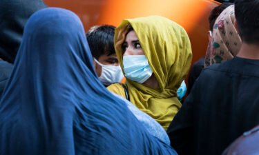 Families evacuated from Kabul