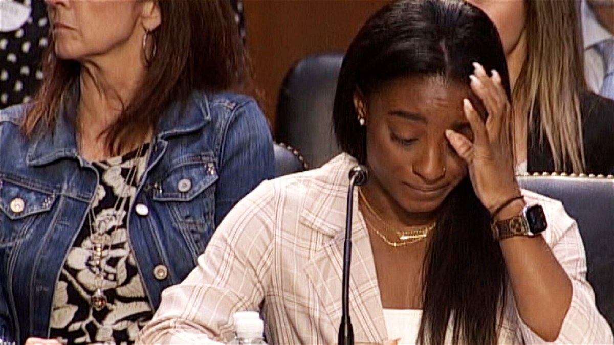 <i>Pool</i><br/>Simone Biles testified on Wednesday on the FBI's failures to investigate US gymnasts' charges against Larry Nassar.