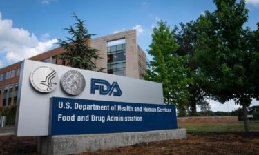 A sign for the Food and Drug Administration is seen outside of the headquarters on July 20