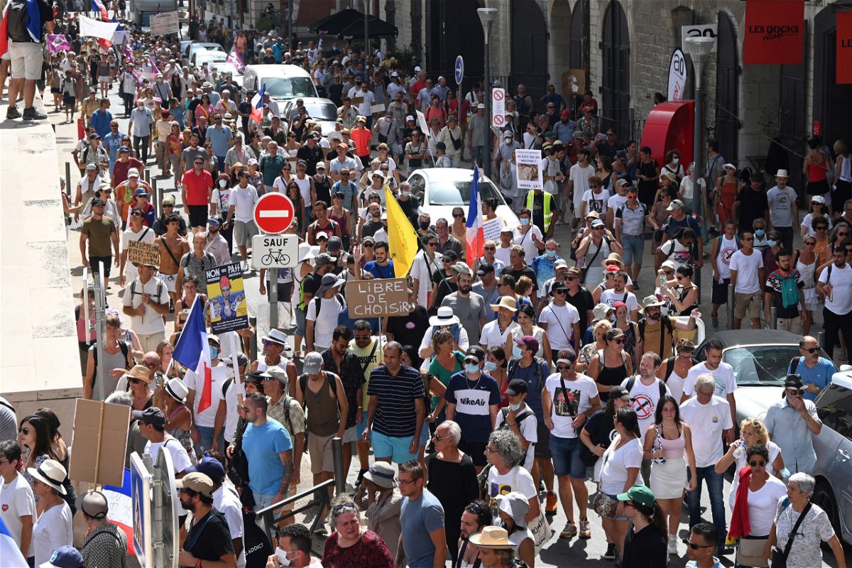 <i>Sylvain Thomas/AFP/Getty Images</i><br/>Demonstrators march in Marseille