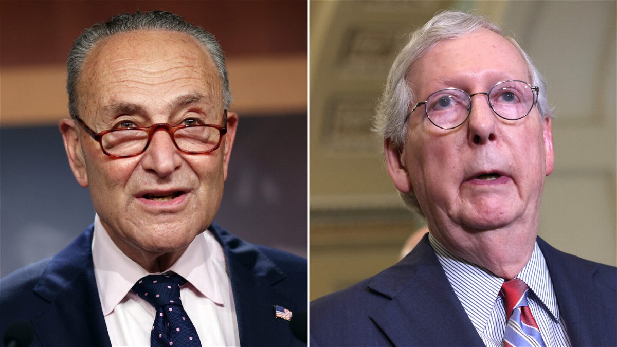 <i>Getty Images</i><br/>Senate Majority Leader Chuck Schumer and Senate Minority Leader Mitch McConnell are working together on a last-minute deal on the debt ceiling.