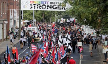 Hundreds of white nationalists and neo-Nazis march in Charlottesville