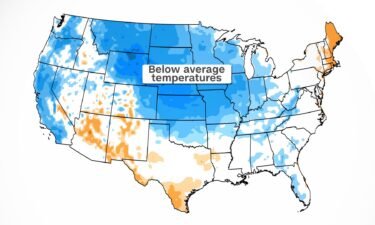 Temperature anomaly map for Halloween Sunday