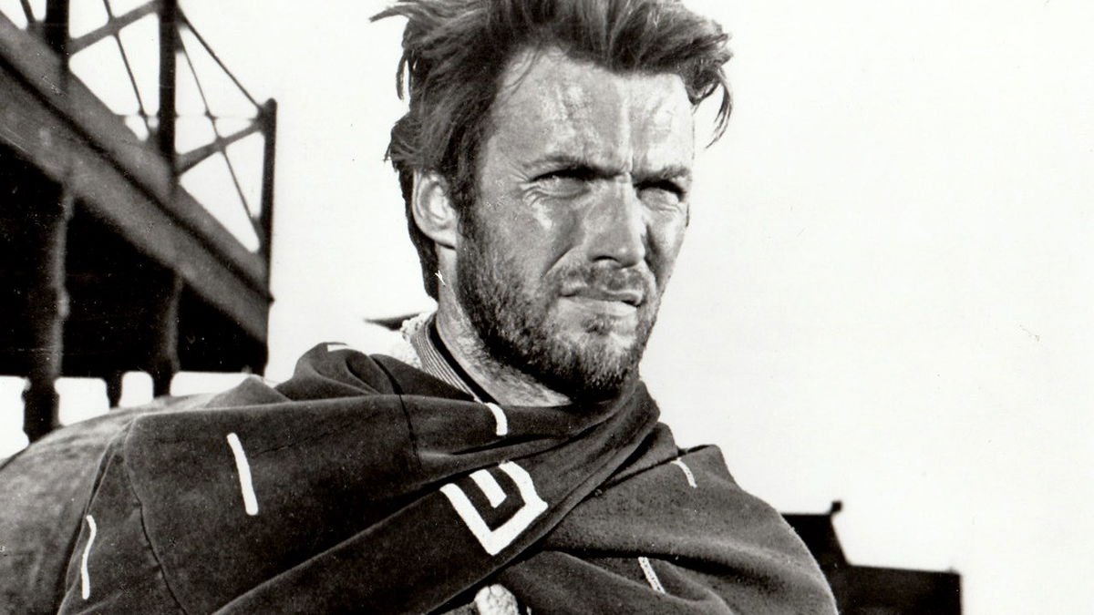 Clint Eastwood in the 1964 movie 'A Fistful of Dollars'