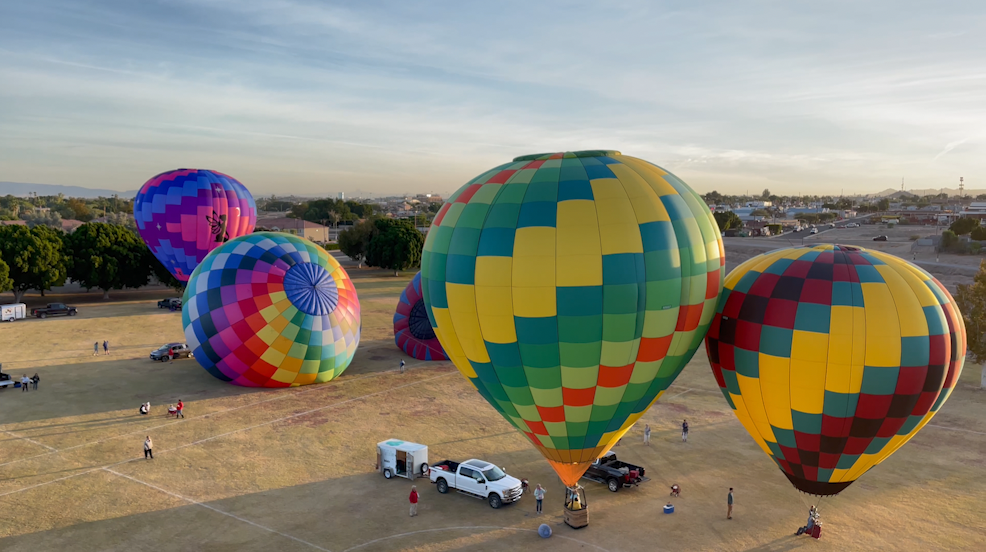 Colorado River Crossing Balloon Festival begins floating at sunrise KYMA