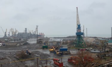 The Berdyansk port area