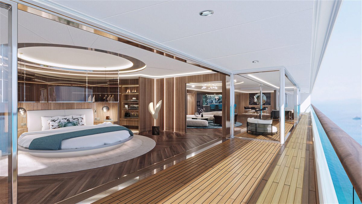 <i>Tillberg Design of Sweden</i><br/>The 728 foot Somnio yacht is set to be one of the largest private residence yachts in the world when it launches in 2024.