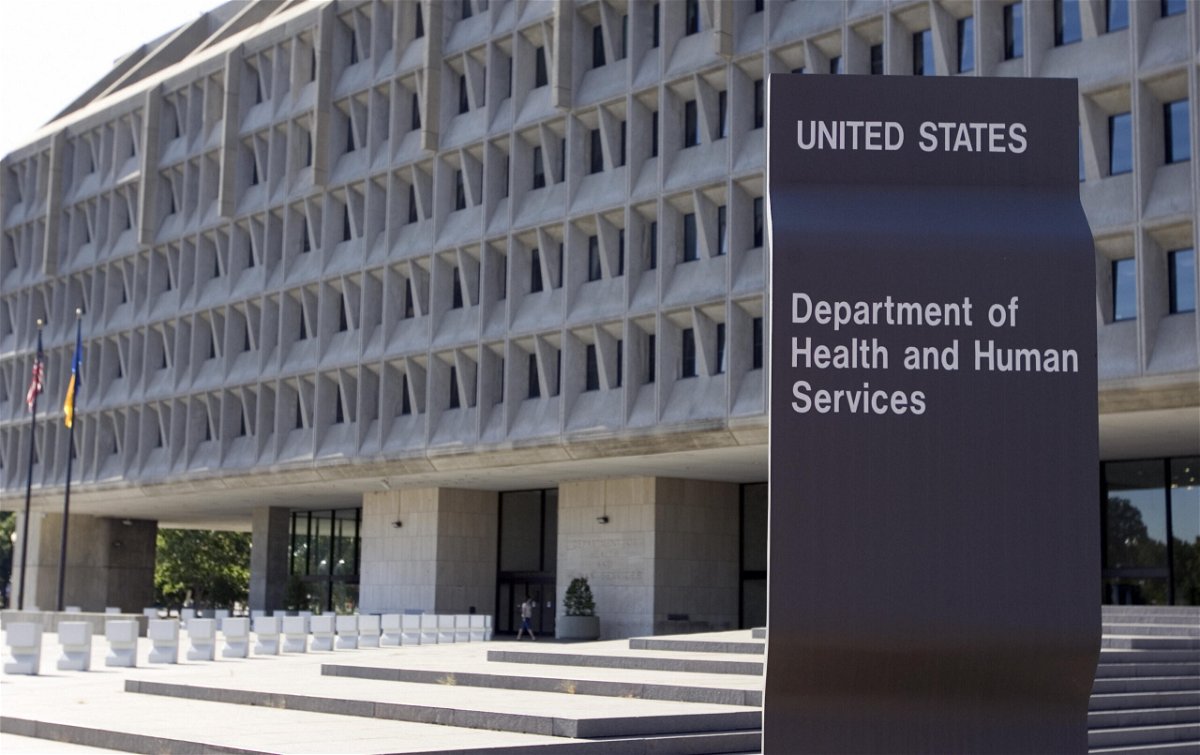 <i>SAUL LOEB/AFP/Getty Images</i><br/>The US Department of Health and Human Services building is shown in Washington