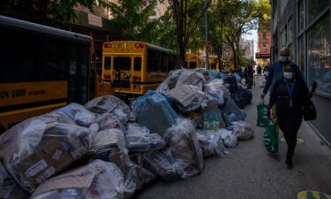 Uncollected trash has piled up in parts of New York City as the Department of Sanitation has dealt with a delay in service and staffing issues