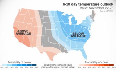 Below-average temperatures are likely in the East