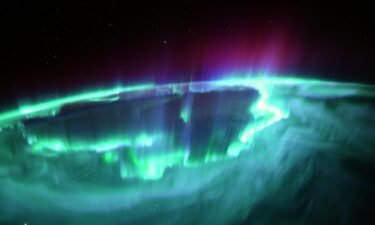 Astronaut Thomas Pesquet snapped this image of the aurora borealis event from space on November 4. "We were treated to the strongest auroras of the entire mission