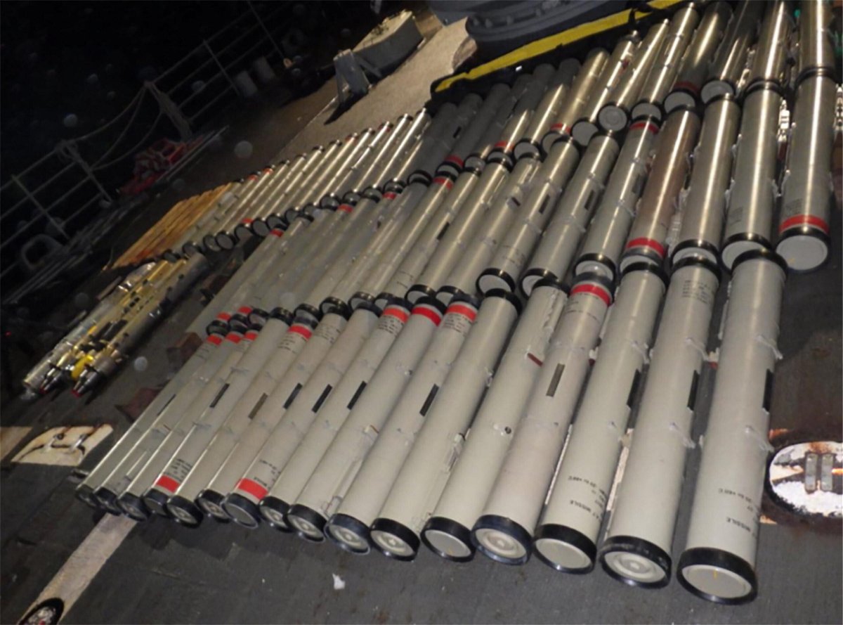 <i>Department of Justice</i><br/>The Justice Department on December 8 announced the forfeiture of two large caches of Iranian arms.