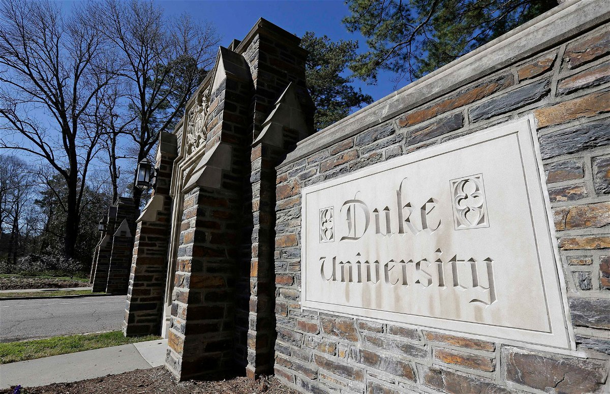 <i>Gerry Broome/AP</i><br/>Duke University is one of 16 colleges being sued by five former students claiming those schools may be involved in antitrust violations.