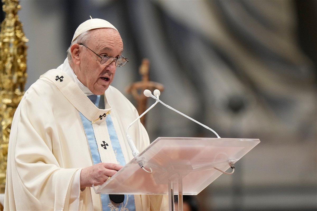 <i>Andrew Medichini/AP</i><br/>Pope Francis has condemned violence against women as an 