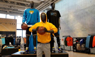 A display at the Nike store in December 2021 in Miami Beach