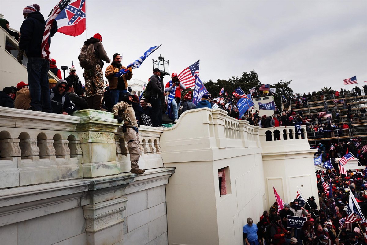 <i>Spencer Platt/Getty Images</i><br/>Donald Trump supporters storm the US Capitol following a 