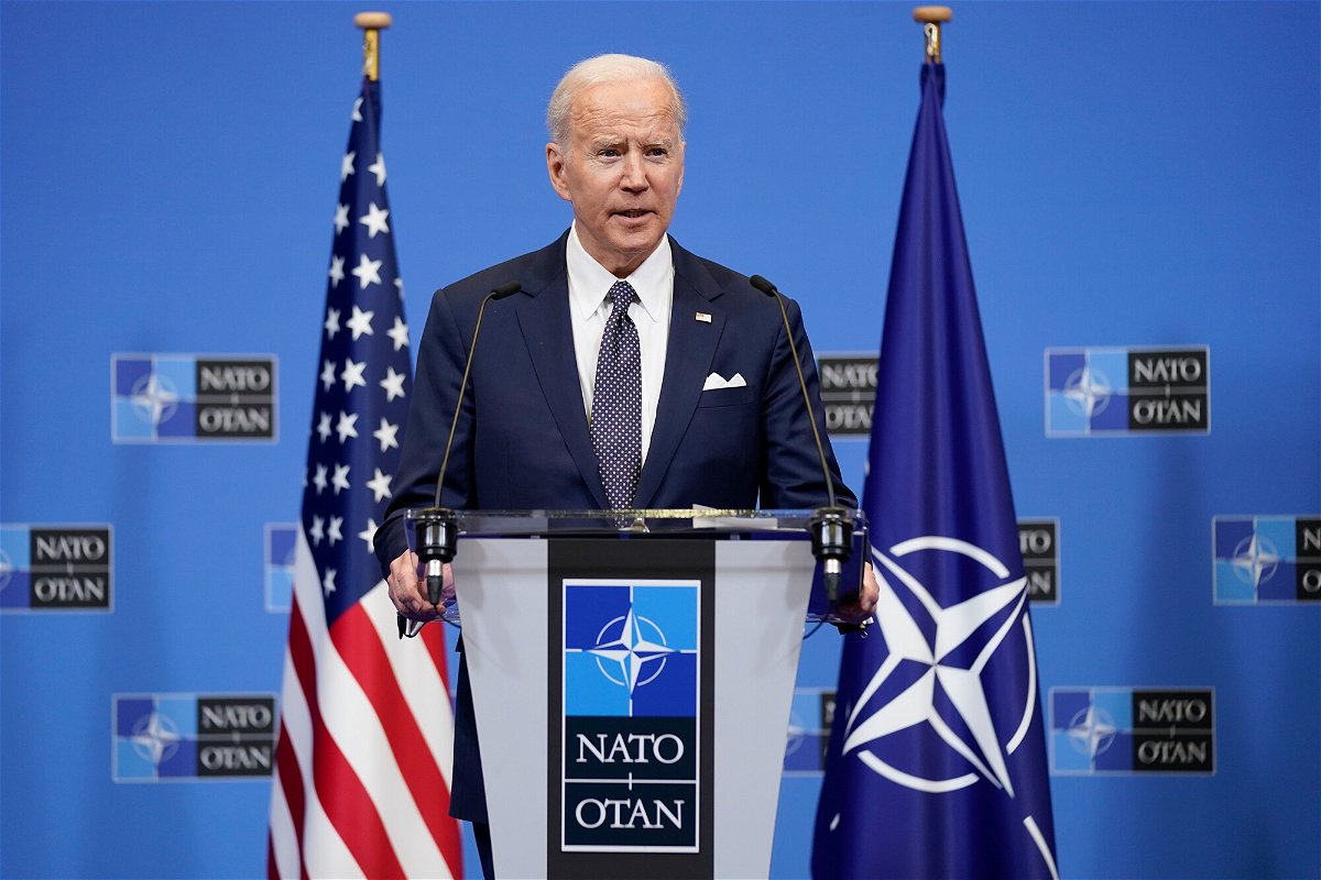 <i>Evan Vucci/AP</i><br/>Biden said on March 24 that NATO would respond if Russia used chemical weapons in Ukraine