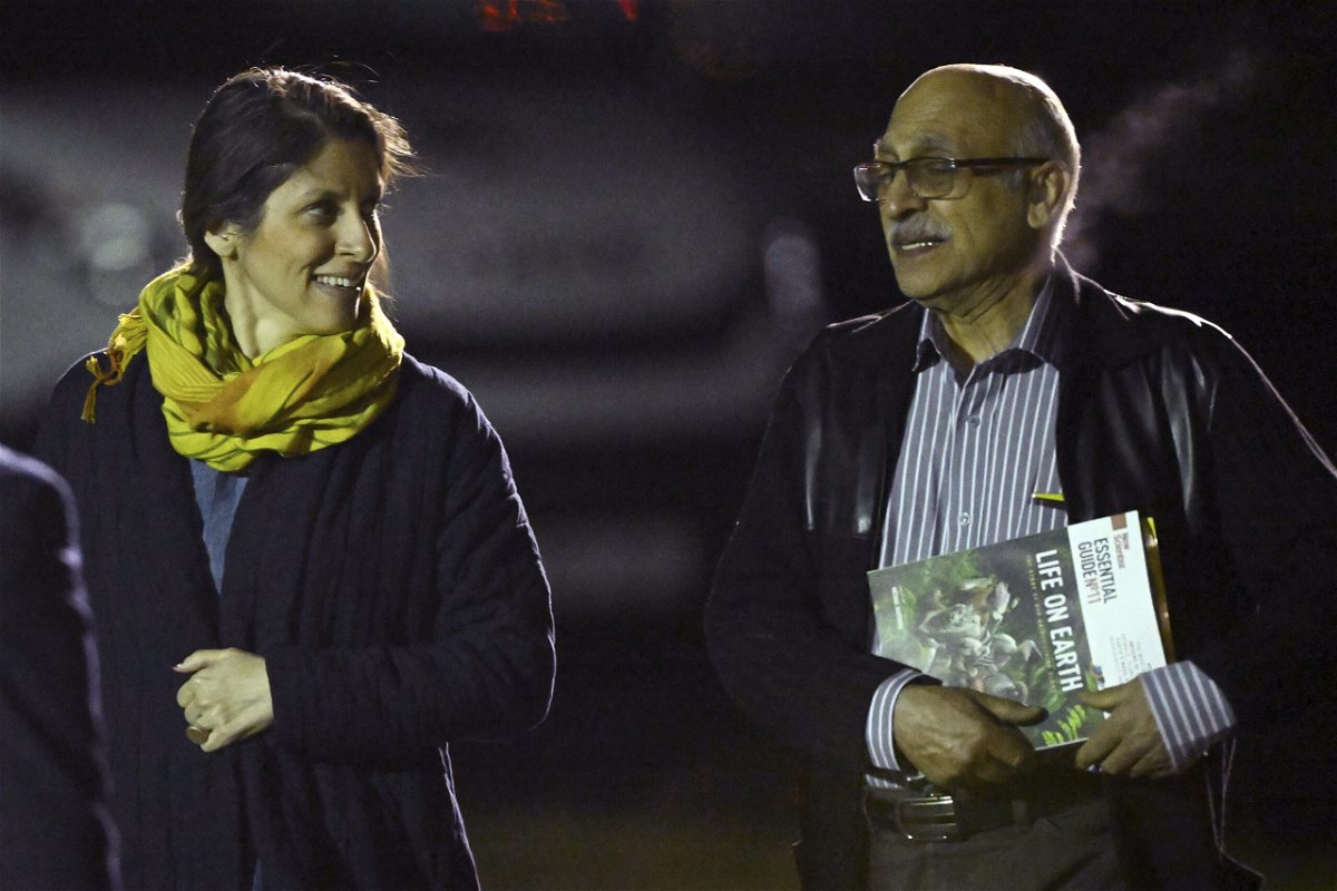 <i>Leon Neal/Pool/AP</i><br/>Nazanin Zaghari-Ratcliffe (left) and Anoosheh Ashoori were freed from Iran and arrived at a military base in Brize Norton