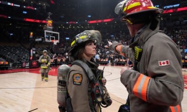 The NBA game between the Toronto Raptors and the Indiana Pacers was suspended as firefighters worked to evacuate the building.