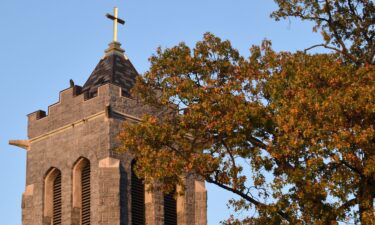 The Catholic diocese in New Jersey has reached a $87.5 million settlement with hundreds of sexual abuse victims. Pictured is the Saint Peter church in Merchantville