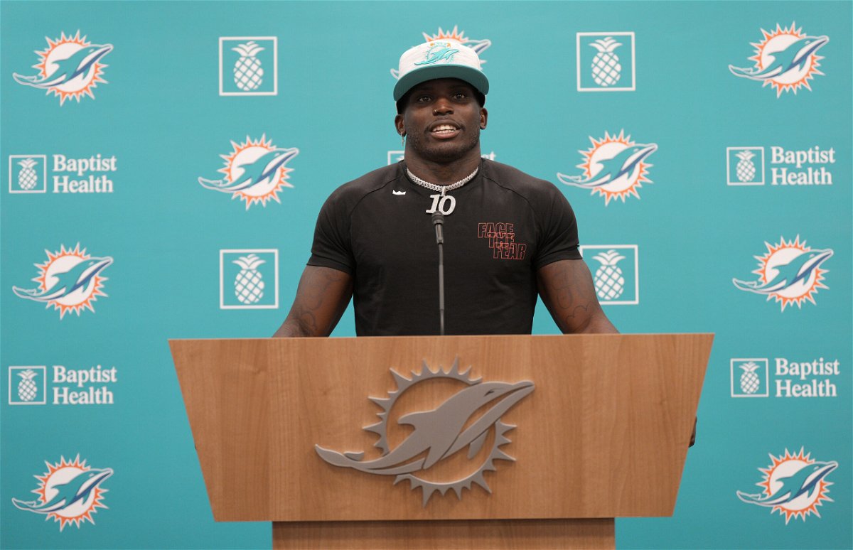 <i>Mark Brown/Getty Images</i><br/>Tyreek Hill's trade to the Miami Dolphins bagged the Kansas City Chiefs five total draft picks.