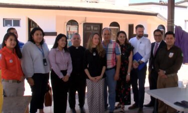 Miembros de la OIM visitan casa del migrante La Divina Providencia