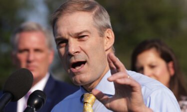 Rep. Jim Jordan (R-OH) speaks during a news conference in front of the US Capitol on July 27
