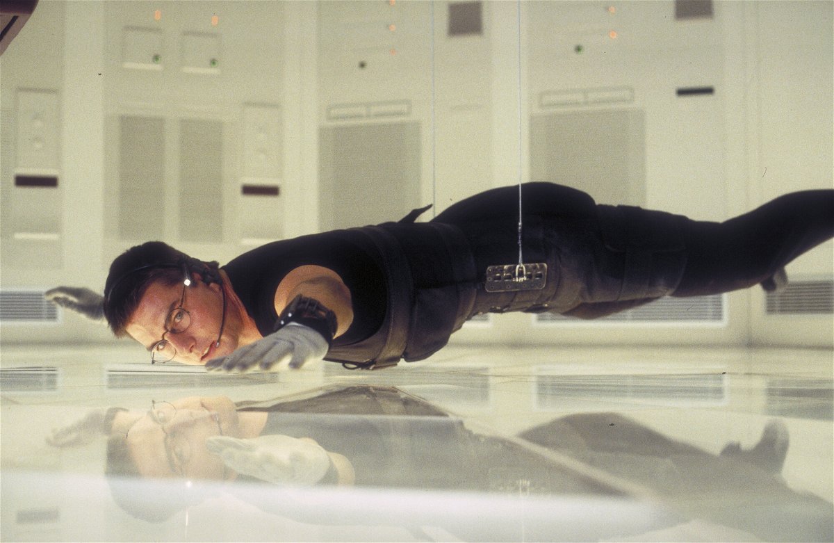 <i>Murray Close/Moviepix/Getty Images</i><br/>Tom Cruise as Ethan Hunt in a scene from the film 'Mission: Impossible'
