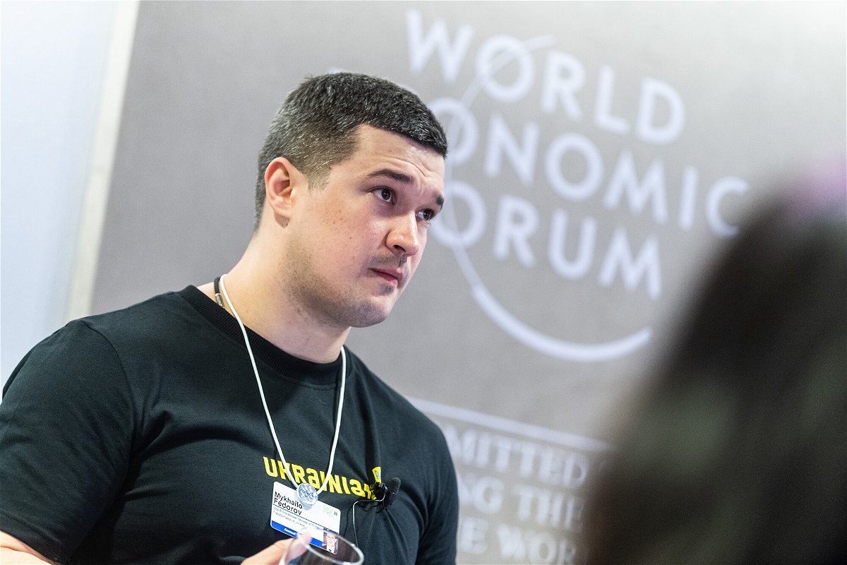 <i>Mattias Nutt/World Economic Forum</i><br/>Mykhailo Fedorov
