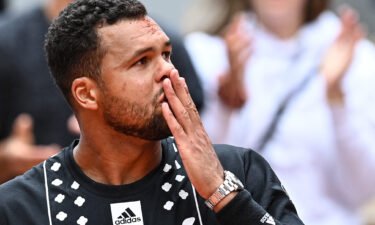 Jo-Wilfried Tsonga was in tears May 24 as the curtain came down on his storied career after he lost in the first round at the French Open.