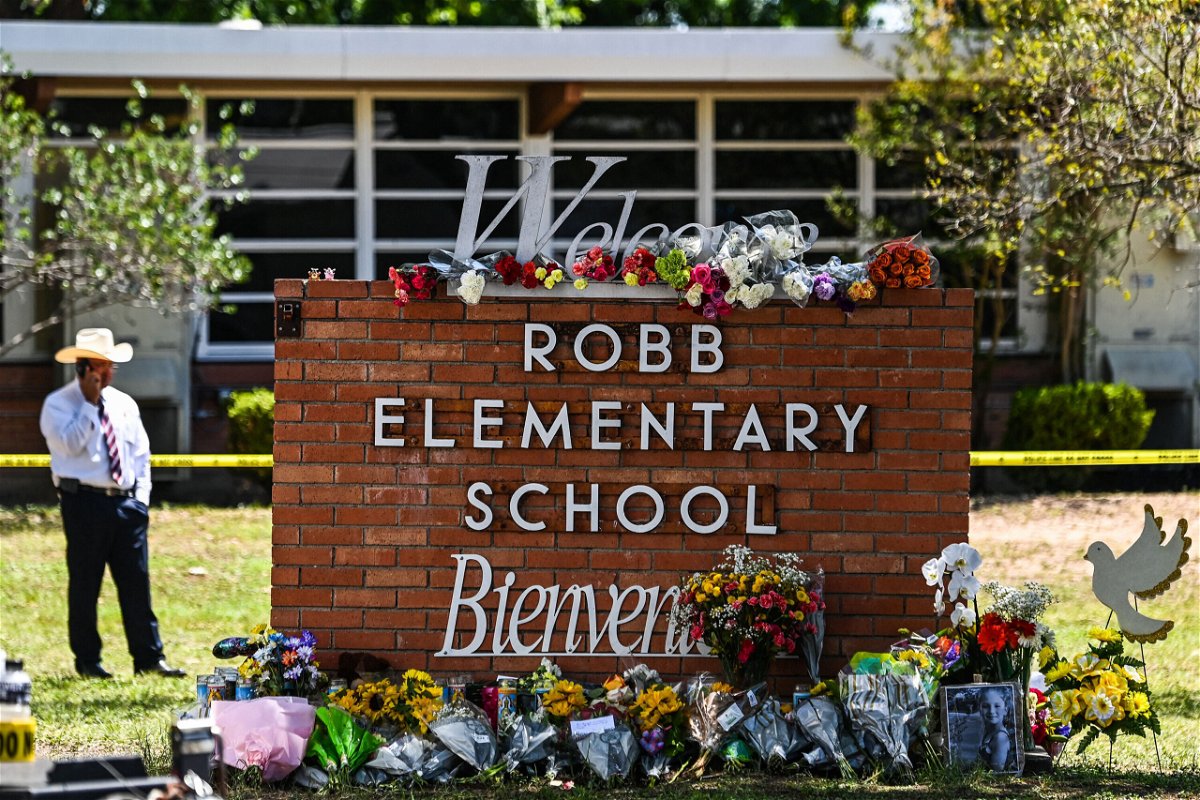 <i>Chandan Khanna/AFP/Getty Images</i><br/>The Uvalde school district where 19 children and two teachers were killed by a gunman had a safety plan that included its own police force