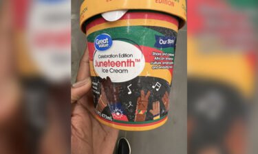 Juneteenth ice cream found in a Walmart store in North Carolina.