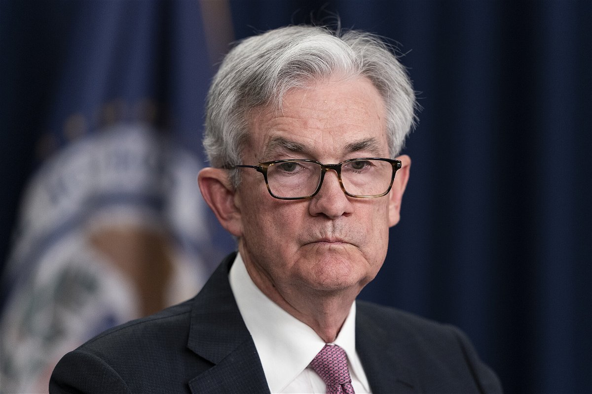 <i>Alex Brandon/AP</i><br/>Federal Reserve Board Chair Jerome Powell pauses while speaking during a news conference at the Federal Reserve