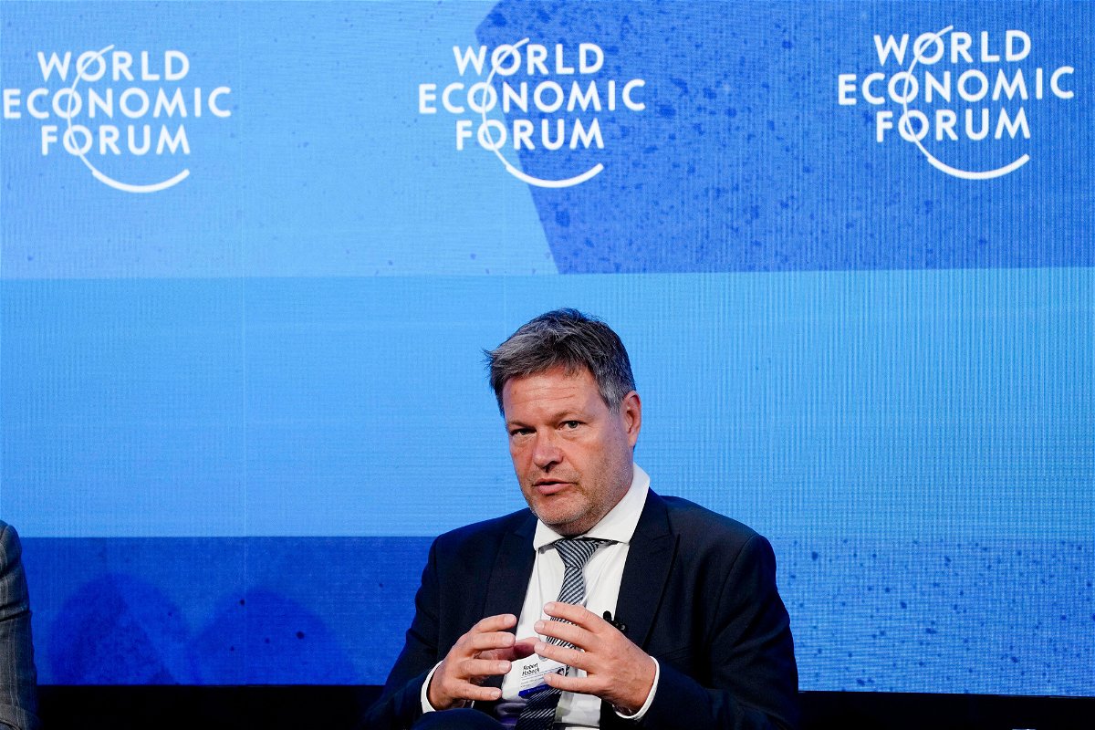<i>Markus Schreiber/AP</i><br/>German Vice Chancellor and Economy and Climate Minister Robert Habeck in Davos