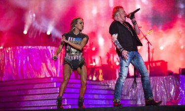 Axl Rose made a surprise appearance with Carrie Underwood on Saturday at the Stagecoach Country Music Festival.