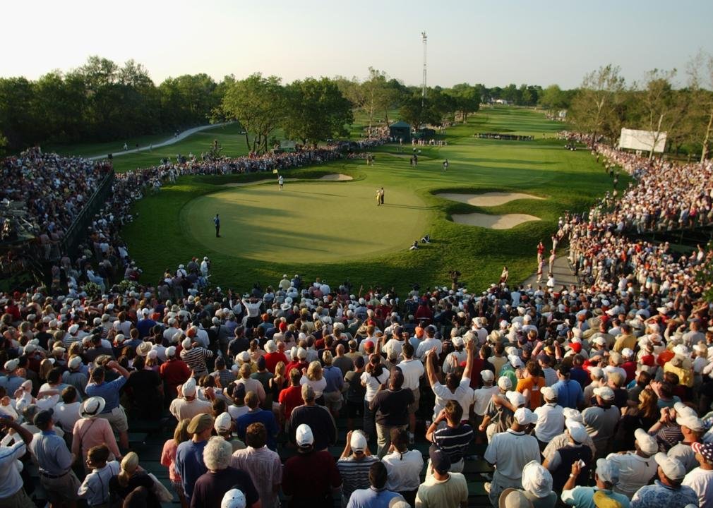 States that have hosted the most US Opens in golf history