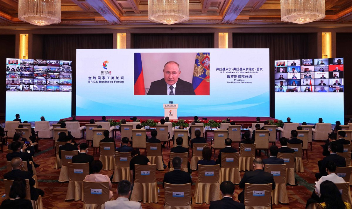 <i>Chine Nouvelle/SIPA/Shutterstock</i><br/>President Vladimir Putin said June 22 that Russia is rerouting trade to 