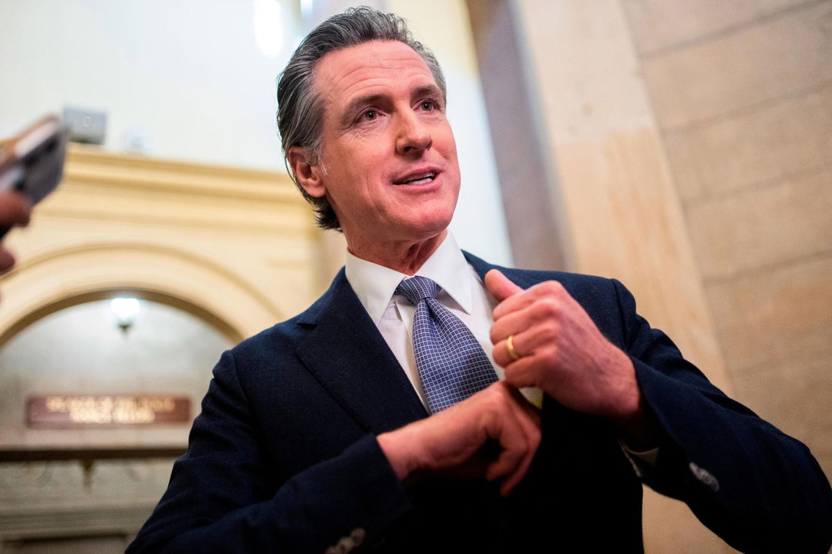 <i>Tom Williams/CQ-Roll Call/Getty Images</i><br/>California Gov. Gavin Newsom (D) signed several bills regarding guns into law on July 21.