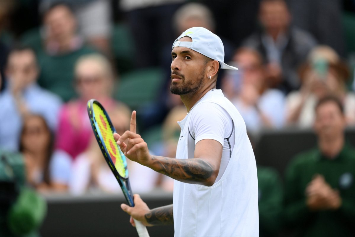 <i>Shaun Botterill/Getty Images Europe/Getty Images</i><br/>Nick Kyrgios thought his first-round match was one of the worst he's ever played at Wimbledon; his performance against Filip Krajinovic two days later