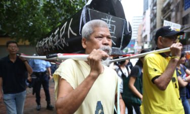 A Hong Kong court sentenced veteran activist