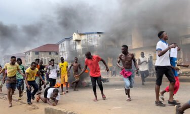 Eight police officers were killed during anti-government protests in Freetown
