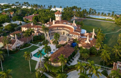 This is an aerial view of President Donald Trump's Mar-a-Lago estate