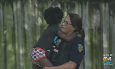 Fort Lauderdale police went door to door in the neighborhood to find his family.
