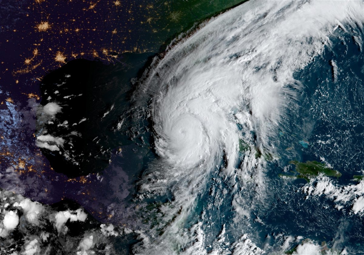<i>NOAA</i><br/>When Floridians can expect tropical storm-force winds from Ian. The sun illuminates hurricane Ian on satellite imagery as it rises on September 27.