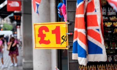 The British pound slumped to a 37-year low on September 16 after new data showed that shoppers are pulling back spending as inflation squeezes household budgets
