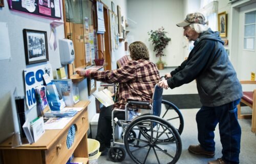 A patient checks in at the Community Health Center in March of 2017 in Burton