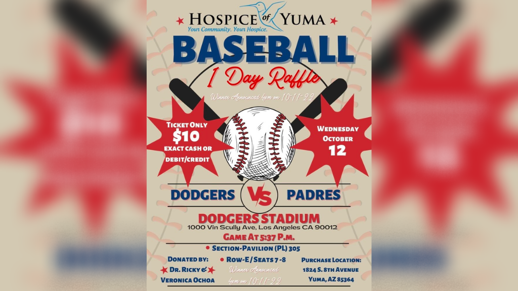 Hospice of Yuma raffle for baseball game - KYMA