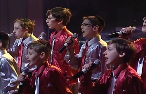 A still from the now-viral Miami Boys Choir performance in 2008.